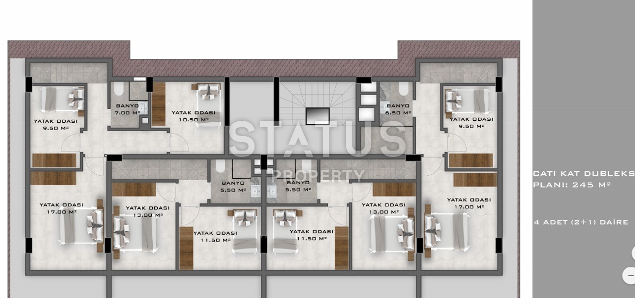 Двухкомнатные квартиры в новом комплексе в Обе, 55 м2 фото 28