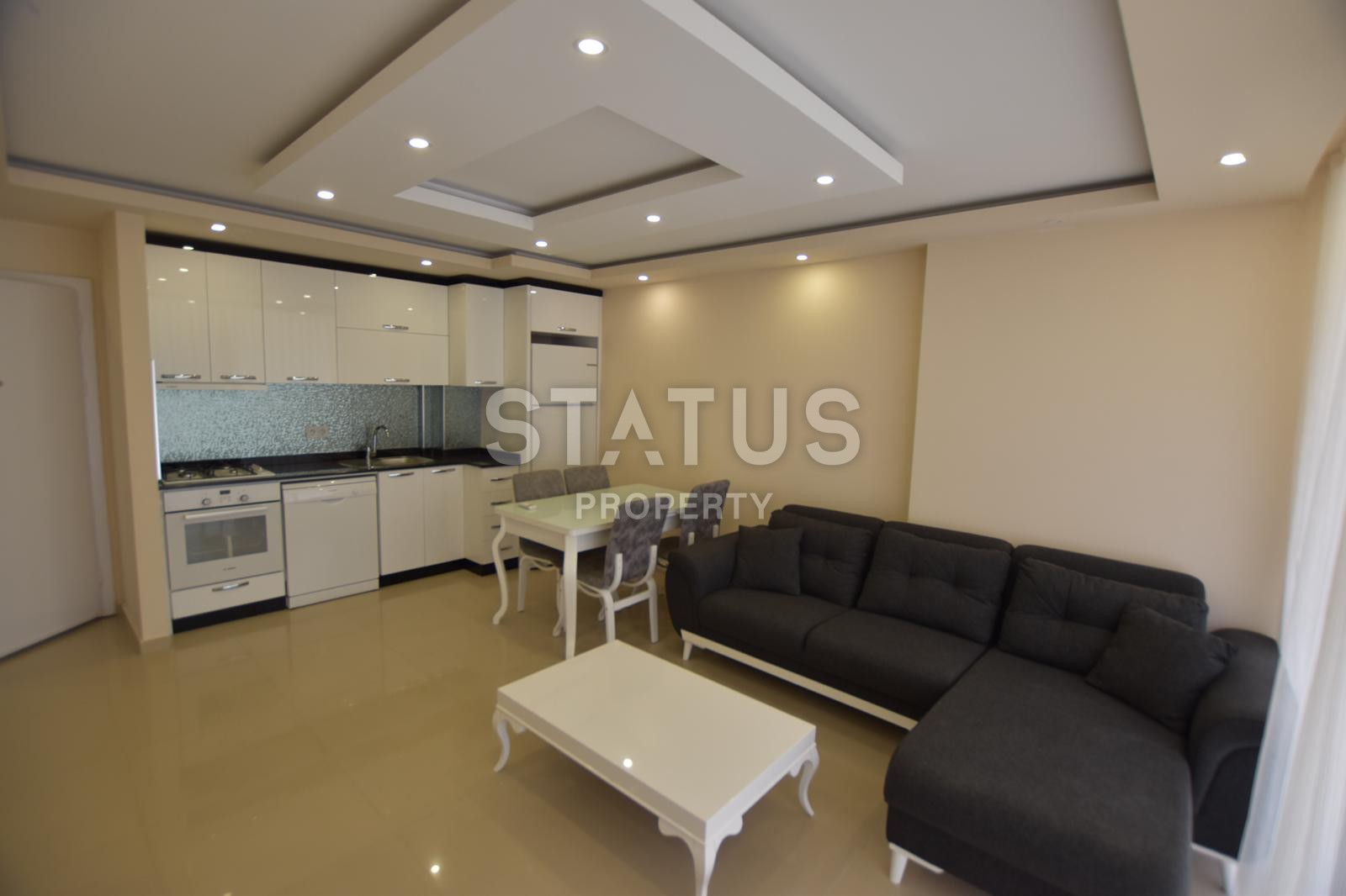 Двухкомнатная квартира в новом комплексе и новой мебелью, 65 м2 фото 3