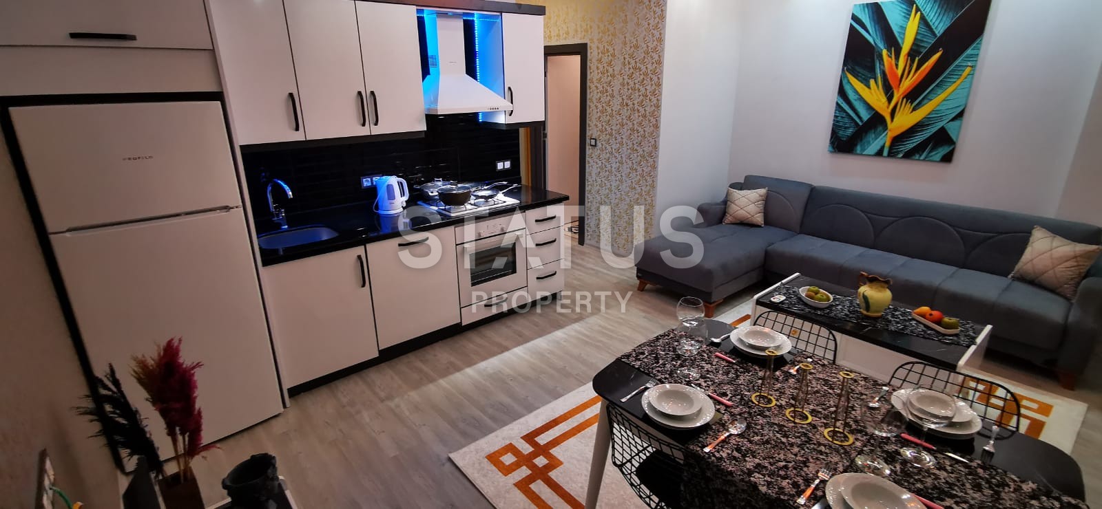 Меблированные апартаменты 1+1 в комплексе с инфраструктурой 47 м2. Махмутлар, Алания. фото 15