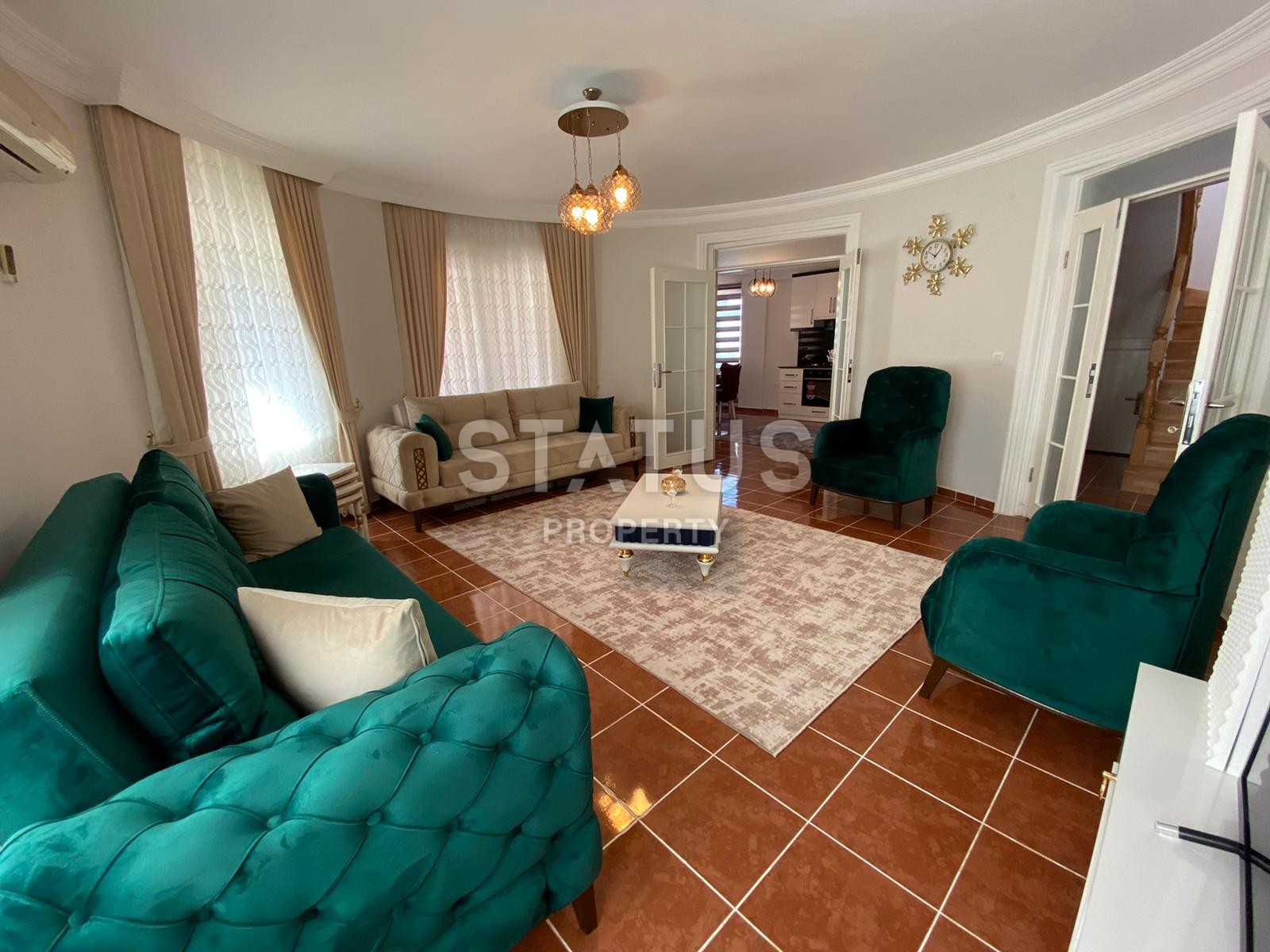 Уютная вилла 3+1 с видом на море, 240 м2. Каргыджак, Алания. фото 32