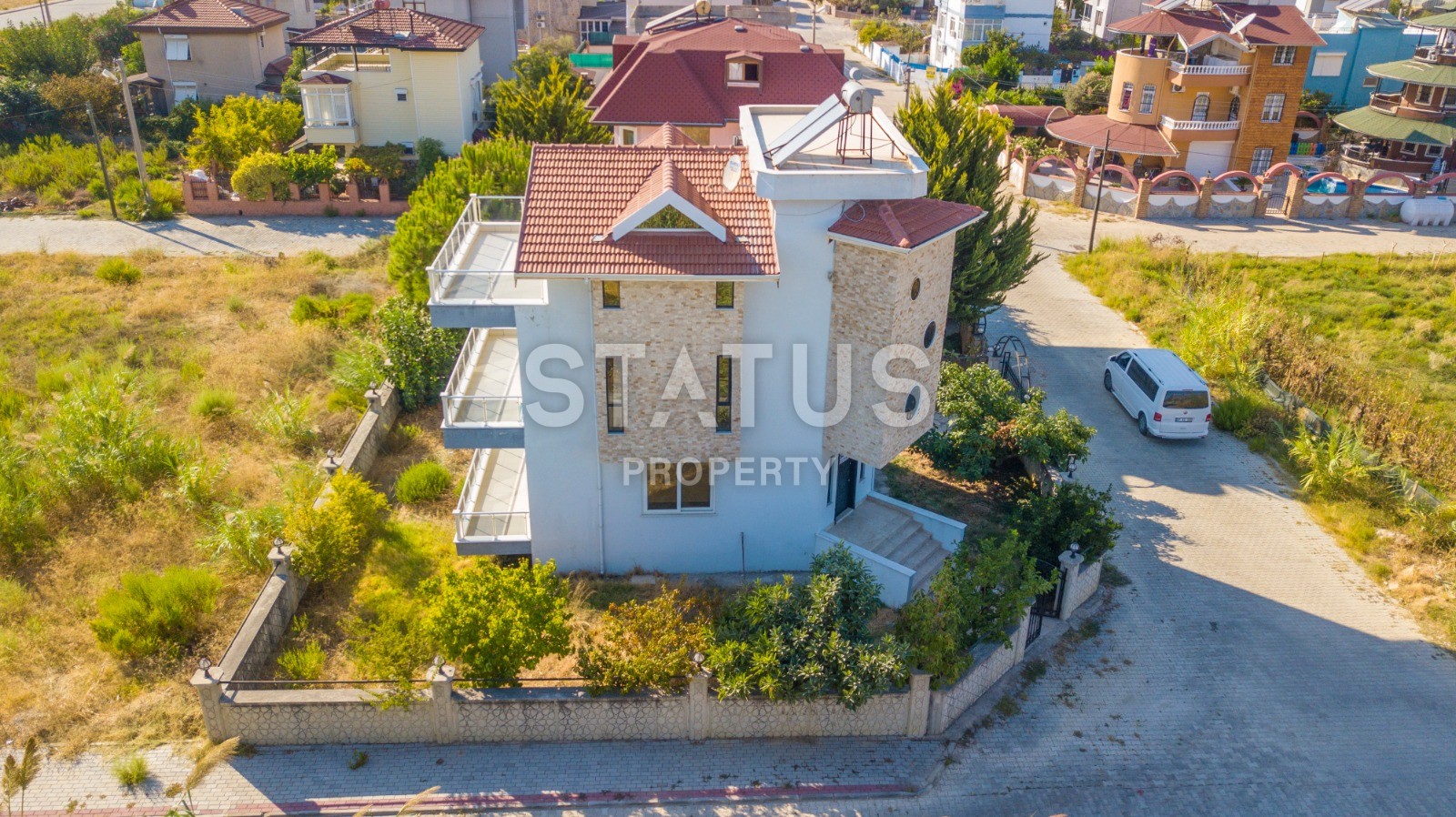 Трехэтажная вилла в районе Конаклы 3+1, 310 м2 фото 20