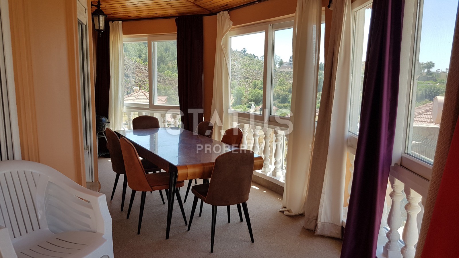 Вилла 3+1 с видом на море в экологическом районе, 450м2. Каргыджак, Алания. фото 4