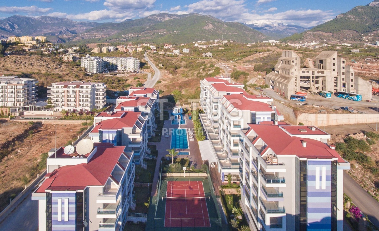 Апартаменты 2+1 в элитном комплексе с видом на море 110 м2. Кестель, Алания. фото 3