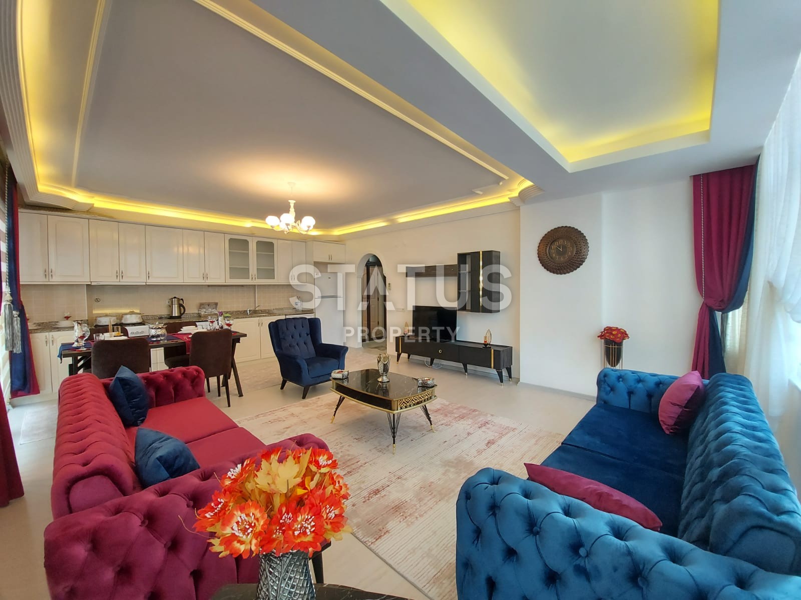 Двухкомнатная квартира с видом на море, 115 м2. Махмутлар, Алания. фото 14