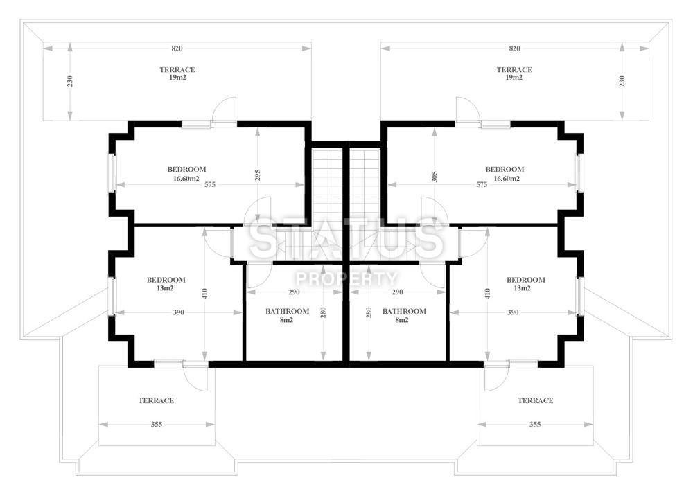 Недорогие виллы 3+1 и 2+1 в новом комплексе 98 - 165 м2 Каргыджак, Алания фото 12
