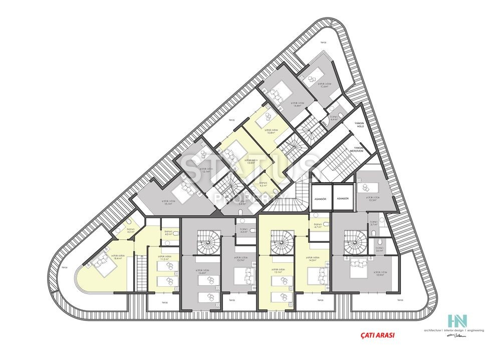 Инвестиционный проект в центре Алании возле пляжа Клеопатры фото 5