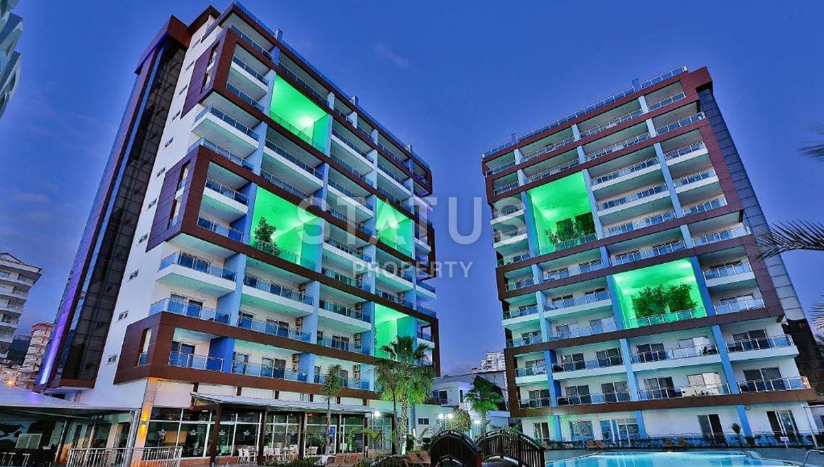 Апартаменты 1+1 с видом на море, 67 м2. Джикджилли, Алания. фото 4