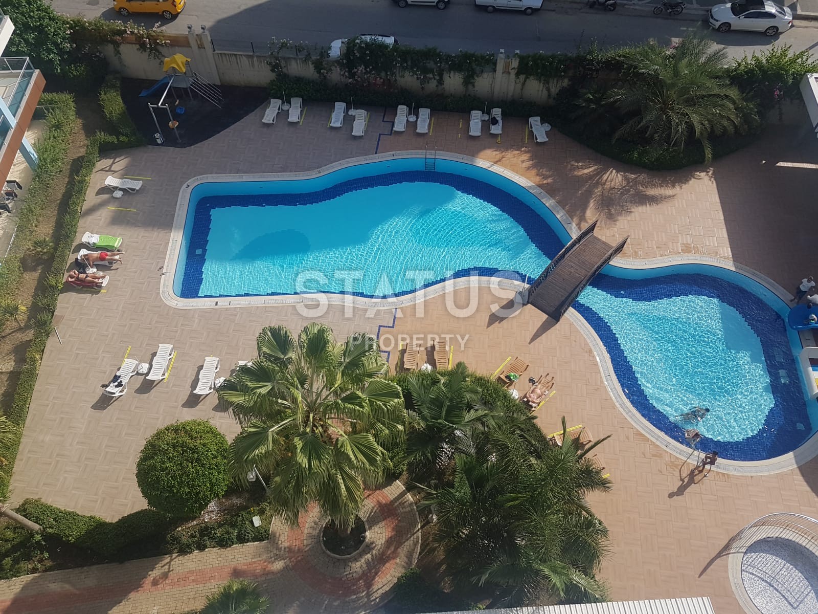 Апартаменты 1+1 с видом на море, 67 м2. Джикджилли, Алания. фото 16