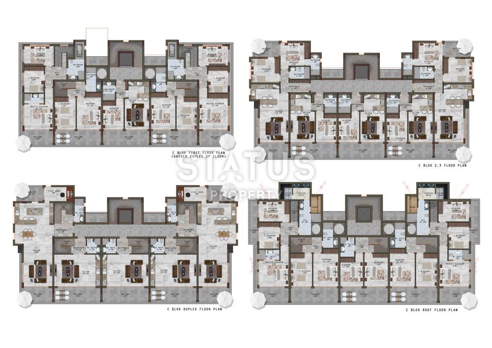 Шикарный комплекс с концепцией пятизвёздочного отеля, 61-300 м2 фото 23