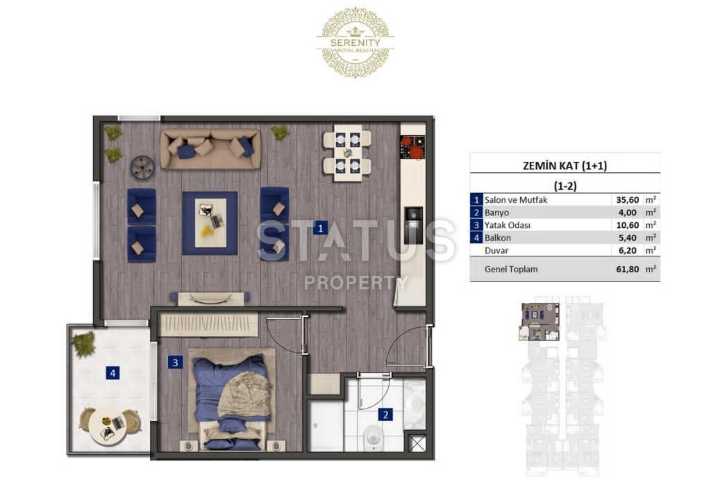 Потрясающий проект на первой линии в Оба от надежной строительной компании! Отличные цены. фото 21