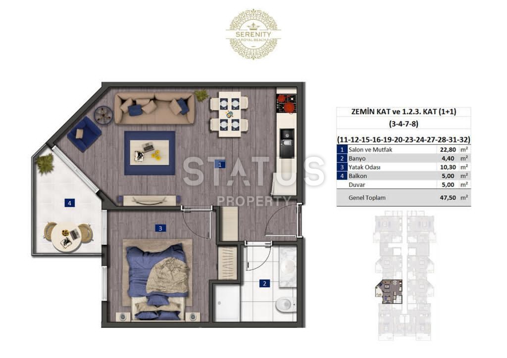 Потрясающий проект на первой линии в Оба от надежной строительной компании! Отличные цены. фото 22