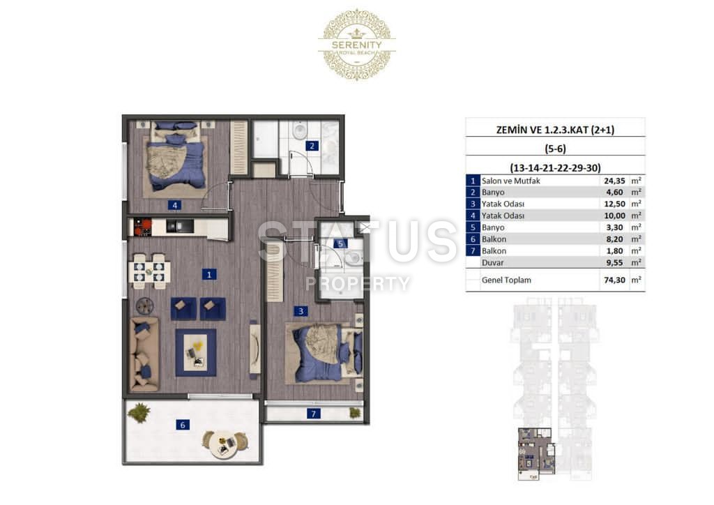 Потрясающий проект на первой линии в Оба от надежной строительной компании! Отличные цены. фото 24