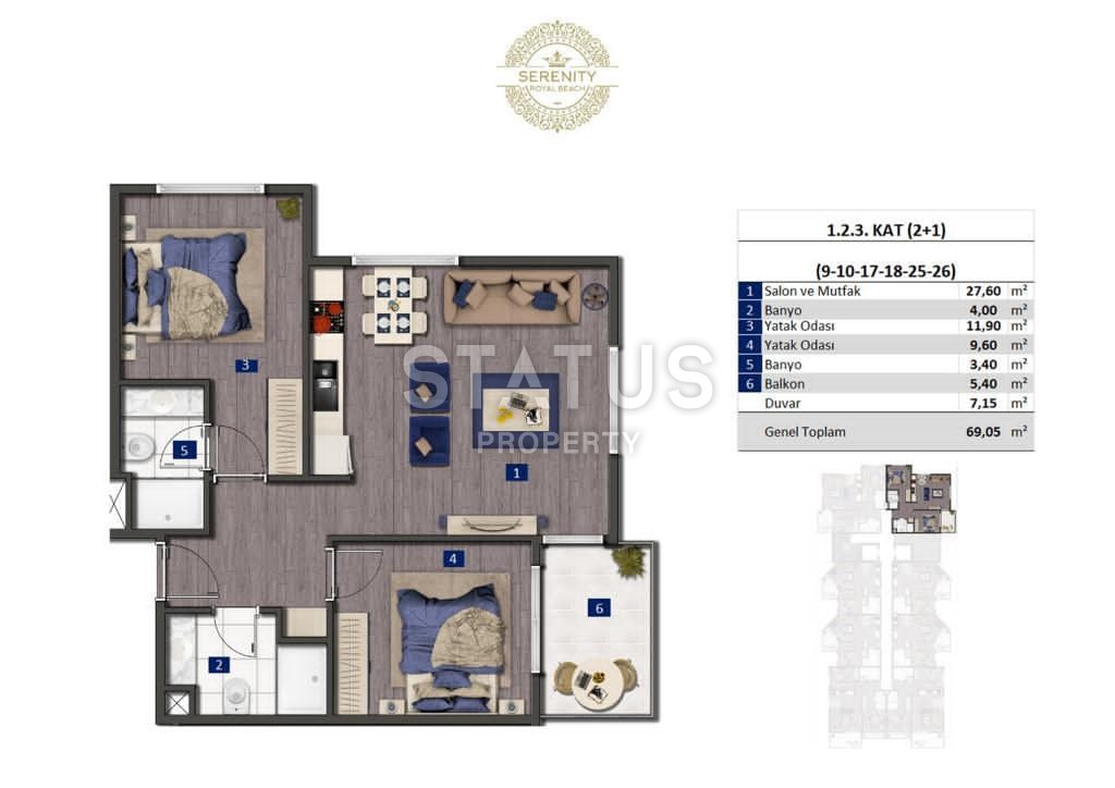 Потрясающий проект на первой линии в Оба от надежной строительной компании! Отличные цены. фото 25