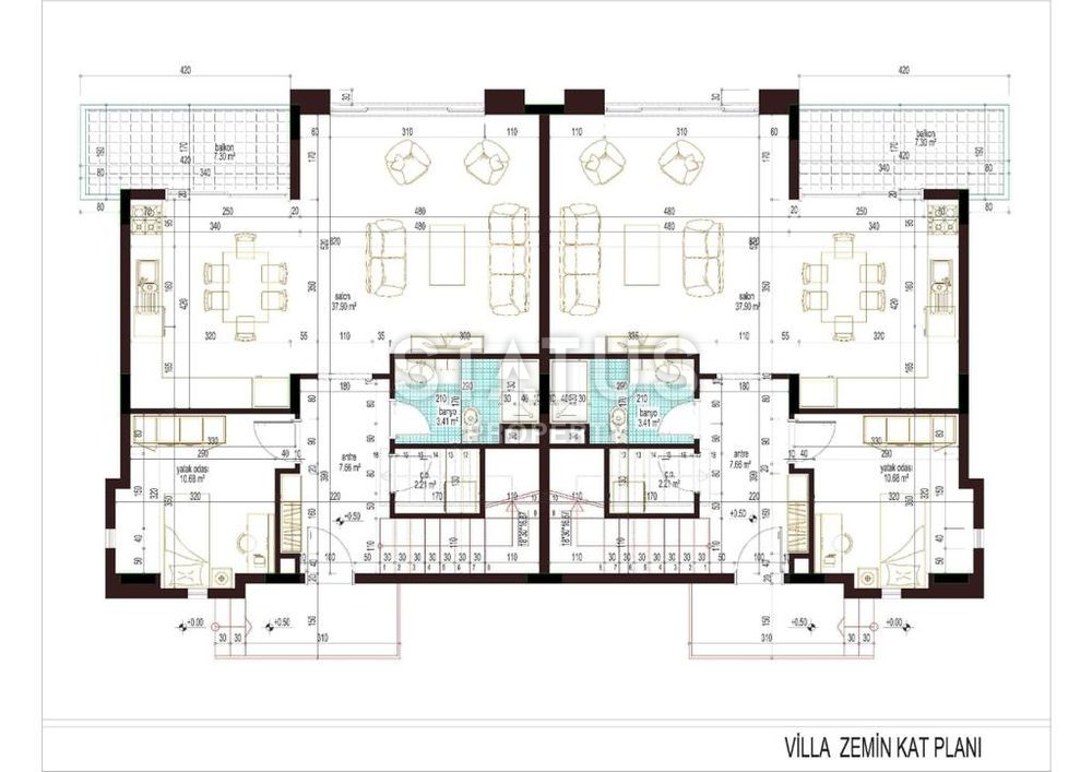 Новый комплекс вилл на этапе строительства от ведущего застройщика в Алании! фото 38
