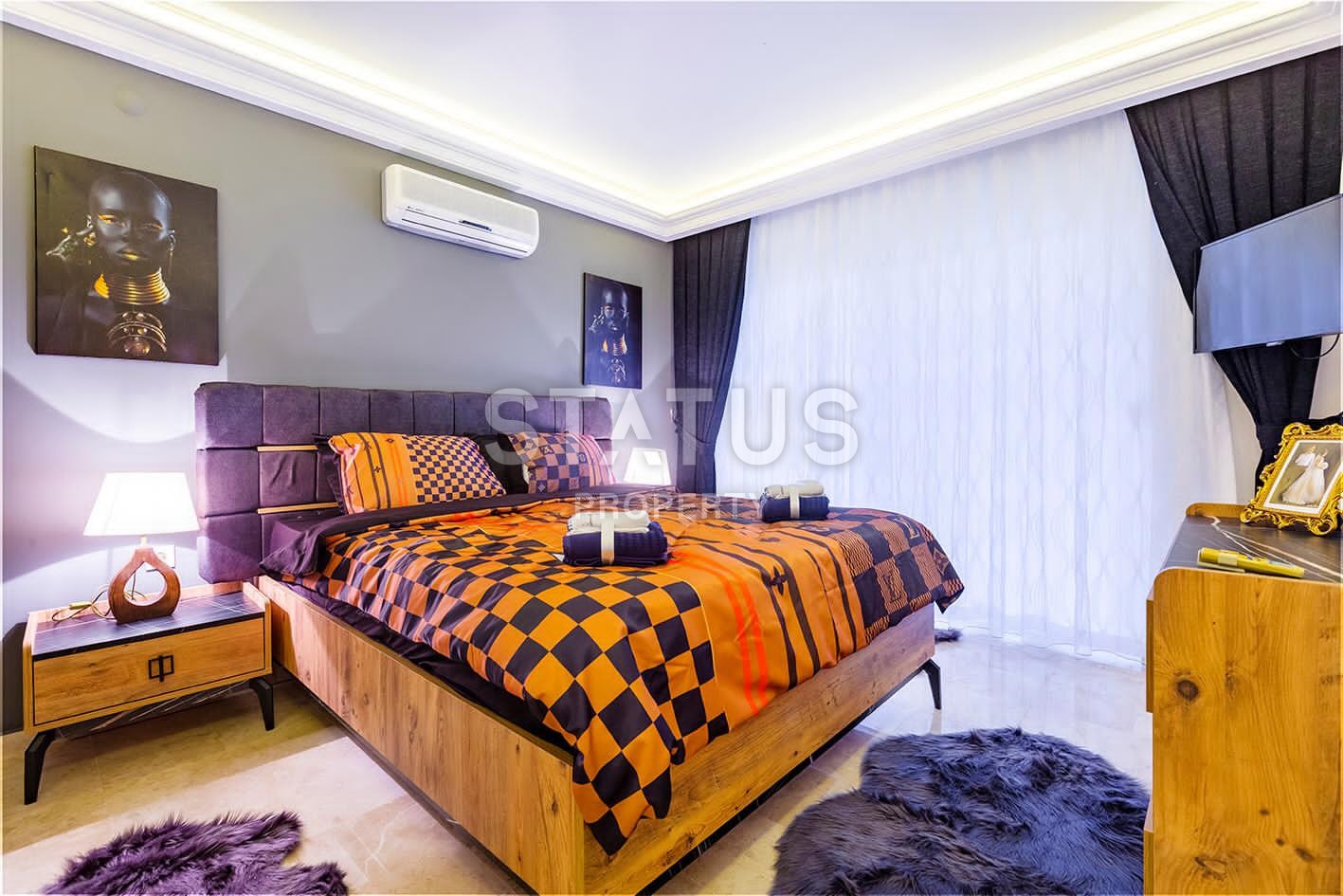 Furnished villa with private garage in Kargicak. 190 sq.m. фото 4