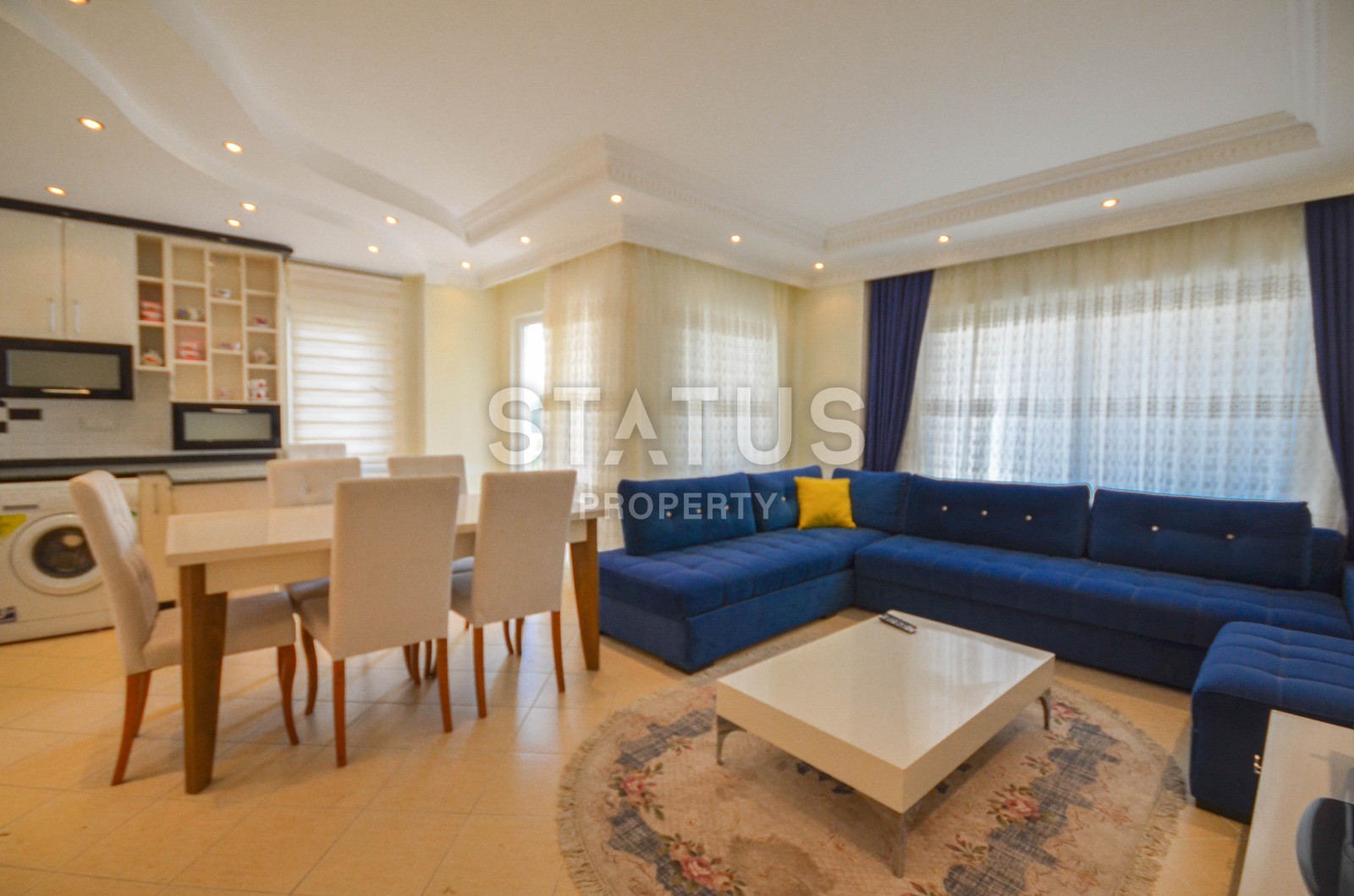 Трехкомнатная квартира с мебелью в 100 метрах от моря, 110 м2 фото 3