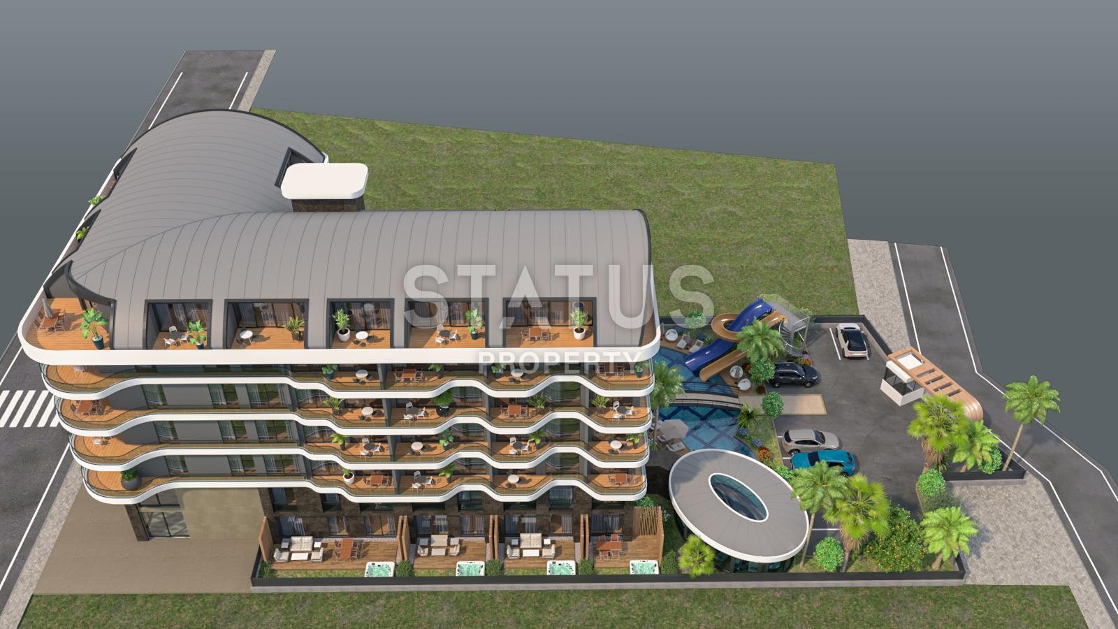 Новый проект на стадии строительства. Первая береговая линия. Каргыджак, Алания. фото 8