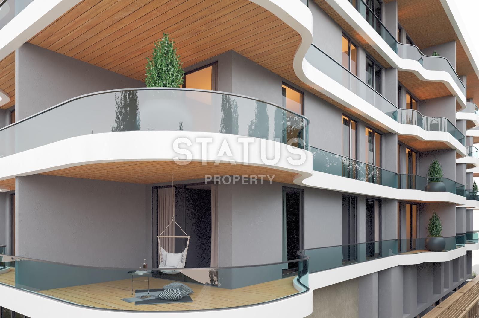 Новый проект на стадии строительства. Первая береговая линия. Каргыджак, Алания. фото 5