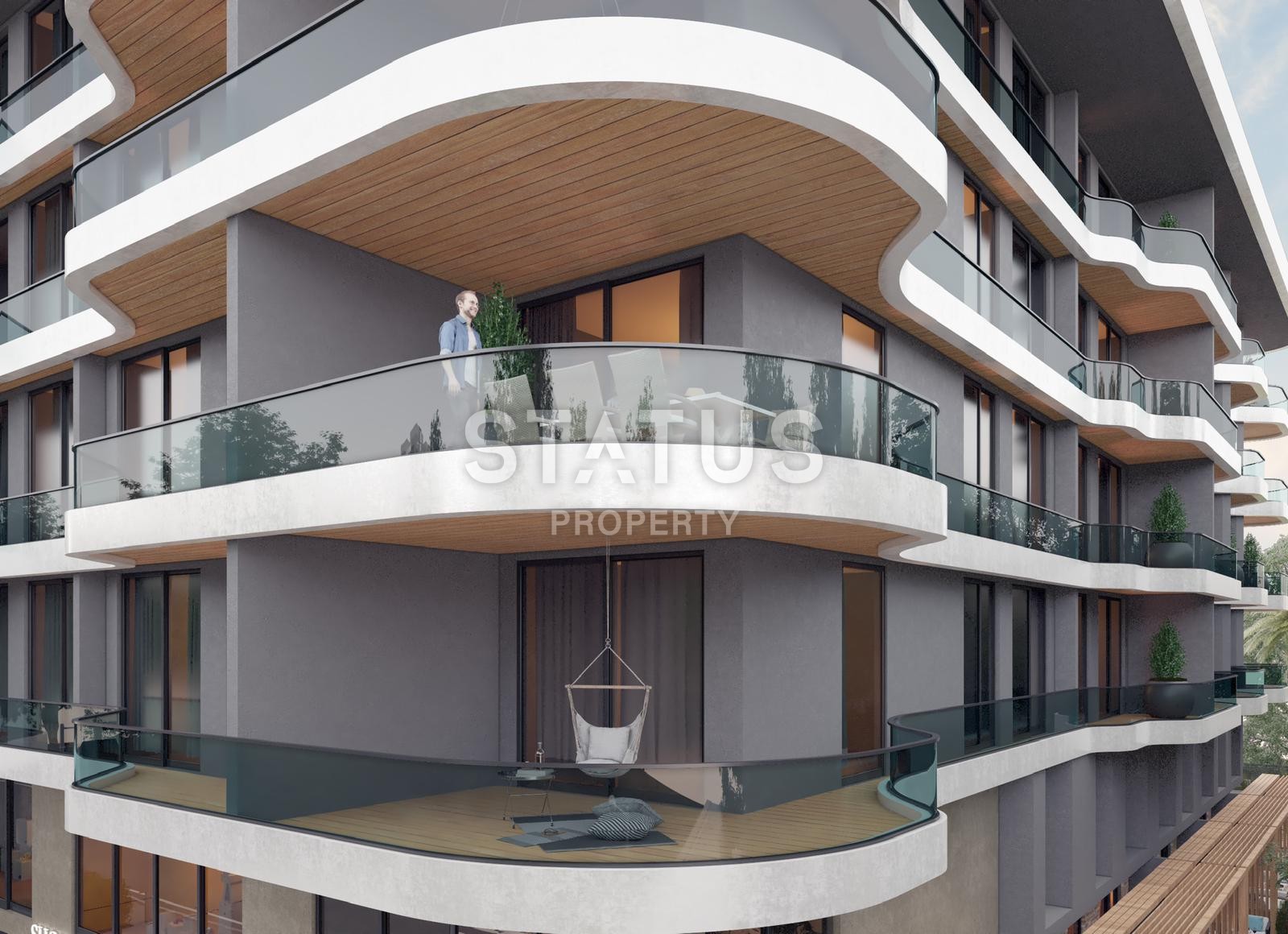 Новый проект на стадии строительства. Первая береговая линия. Каргыджак, Алания. фото 6