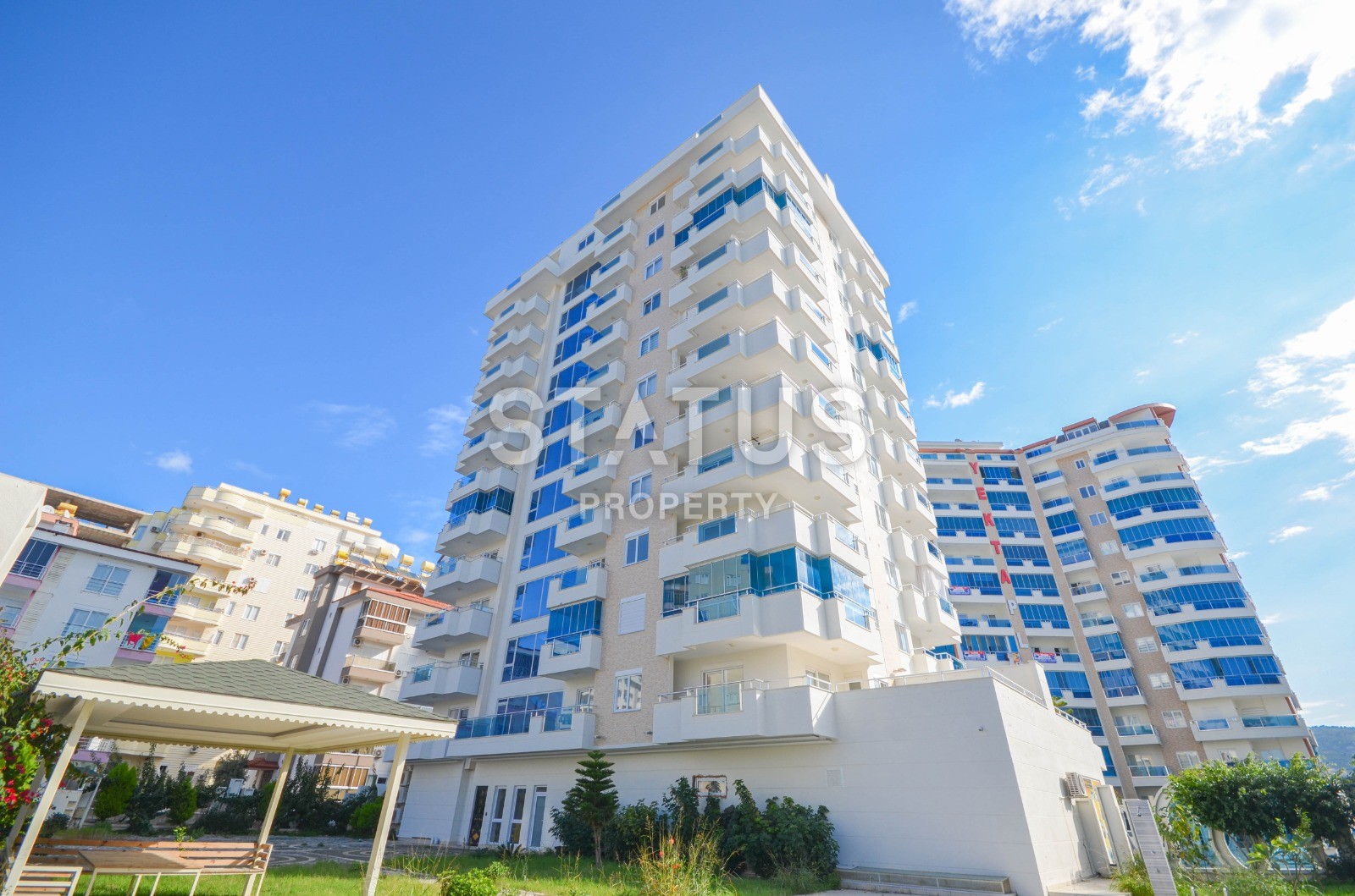 Светлая квартира 2+1 с видом на море и горы в Махмутларе, 110 м2 фото 3