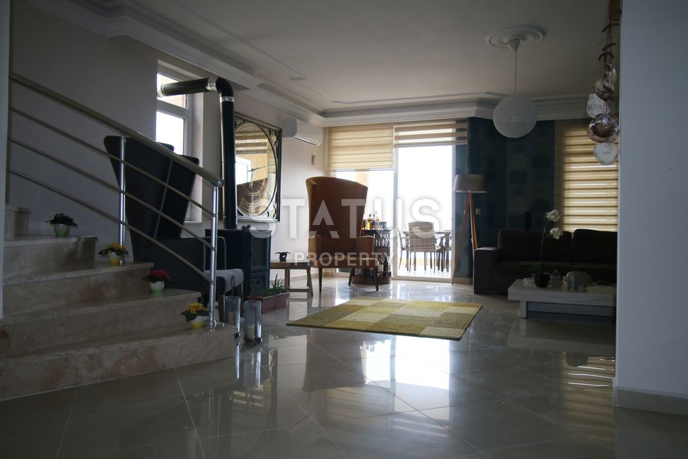 Люкс квартира! Завораживающий вид на Аланию, крепость и Средиземное море! Супер цена! 185 кв.м. фото 10