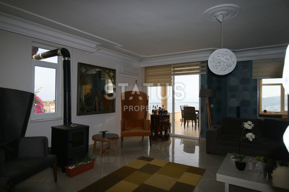 Люкс квартира! Завораживающий вид на Аланию, крепость и Средиземное море! Супер цена! 185 кв.м. фото 11