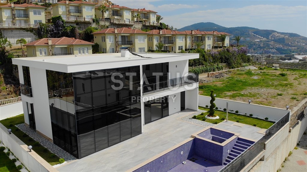 Luxurious detached villa 4+1 with a beautiful panorama, 550 m2. Kargicak, Alanya. фото 4