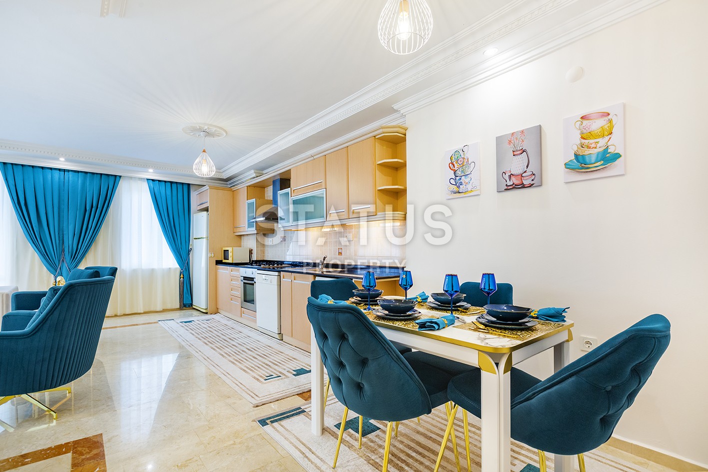 Апартаменты 2+1 с видом на море 120 м2, Махмутлар, Алания. фото 3