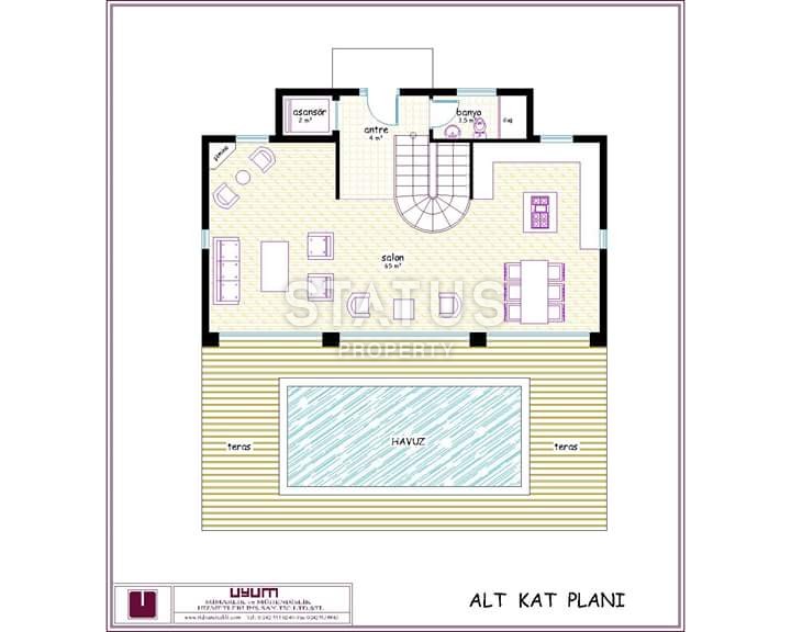 Инвестиционный участок земли под строительство 2500 м2, центральная часть Алании. фото 9