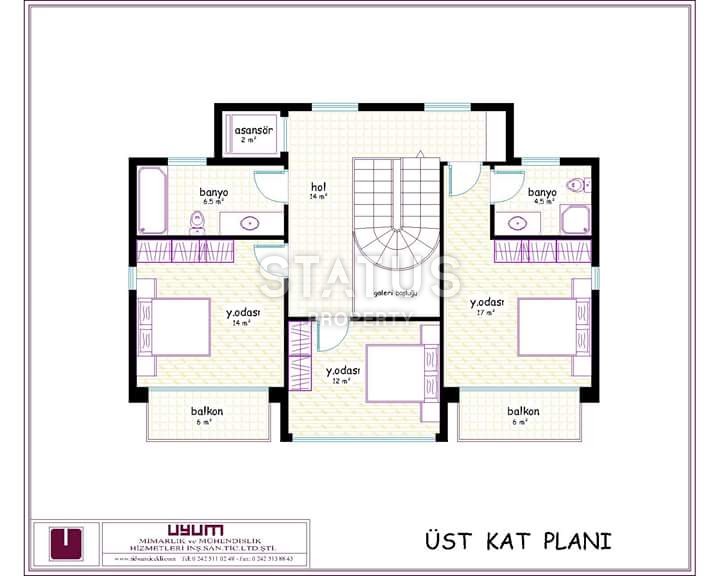 Инвестиционный участок земли под строительство 2500 м2, центральная часть Алании. фото 10