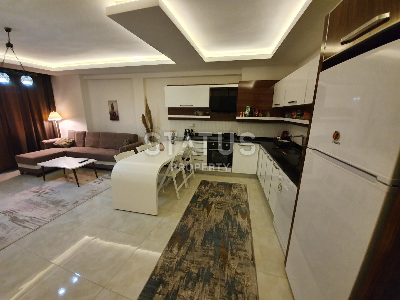 Двухкомнатная квартира укомплектованная мебелью в Махмутларе, 75 м2 фото 7