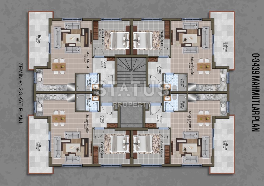 Новый проект на этапе строительства в Махмутларе по выгодным ценам! фото 7