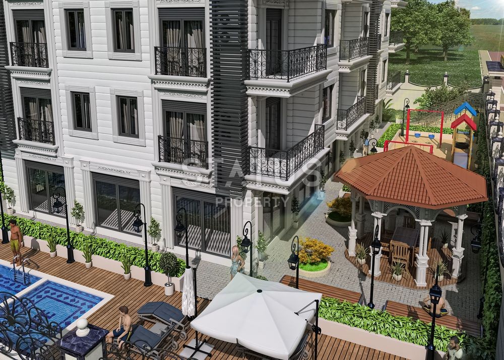 Апартаменты в комплексе на завершающем этапе строительства. Махмутлар, Алания. фото 4