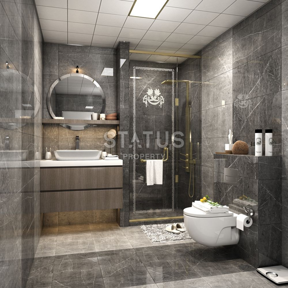 Апартаменты в комплексе на завершающем этапе строительства. Махмутлар, Алания. фото 15