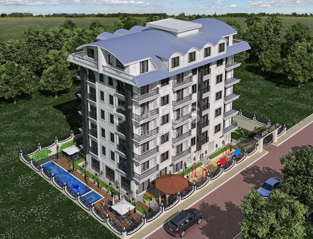 Апартаменты в комплексе на завершающем этапе строительства. Махмутлар, Алания. фото 29