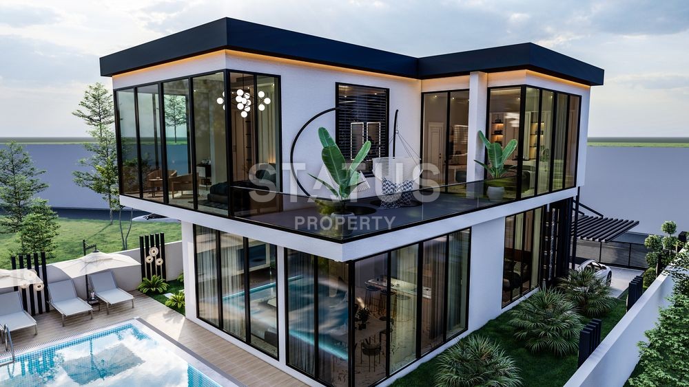 Luxury villa under construction in Kargicak! Without% installment!!! 412 sq. m. фото 5