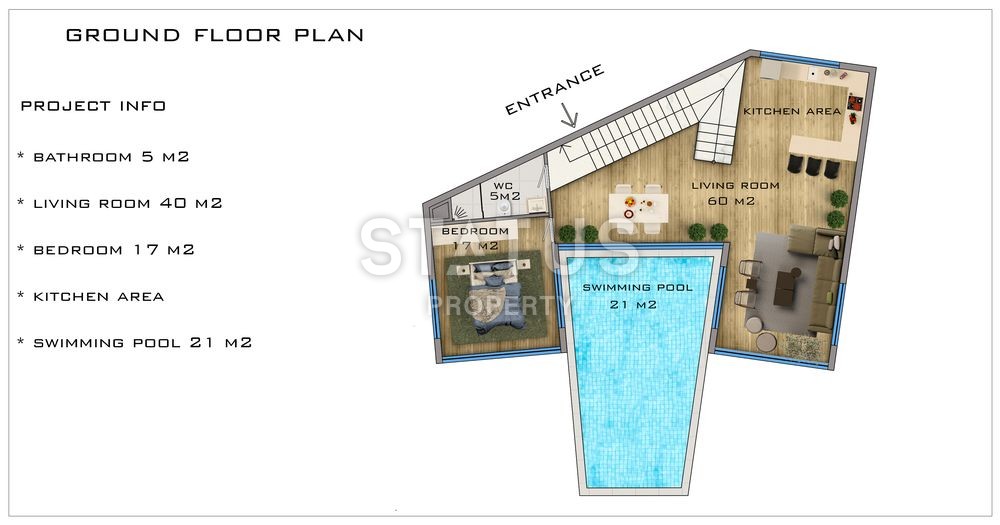 Шикарная вилла в Каргыджаке, 452 м2 фото 24
