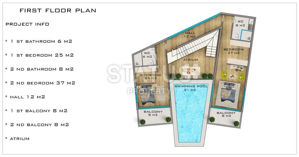 Шикарная вилла в Каргыджаке, 452 м2 фото 25