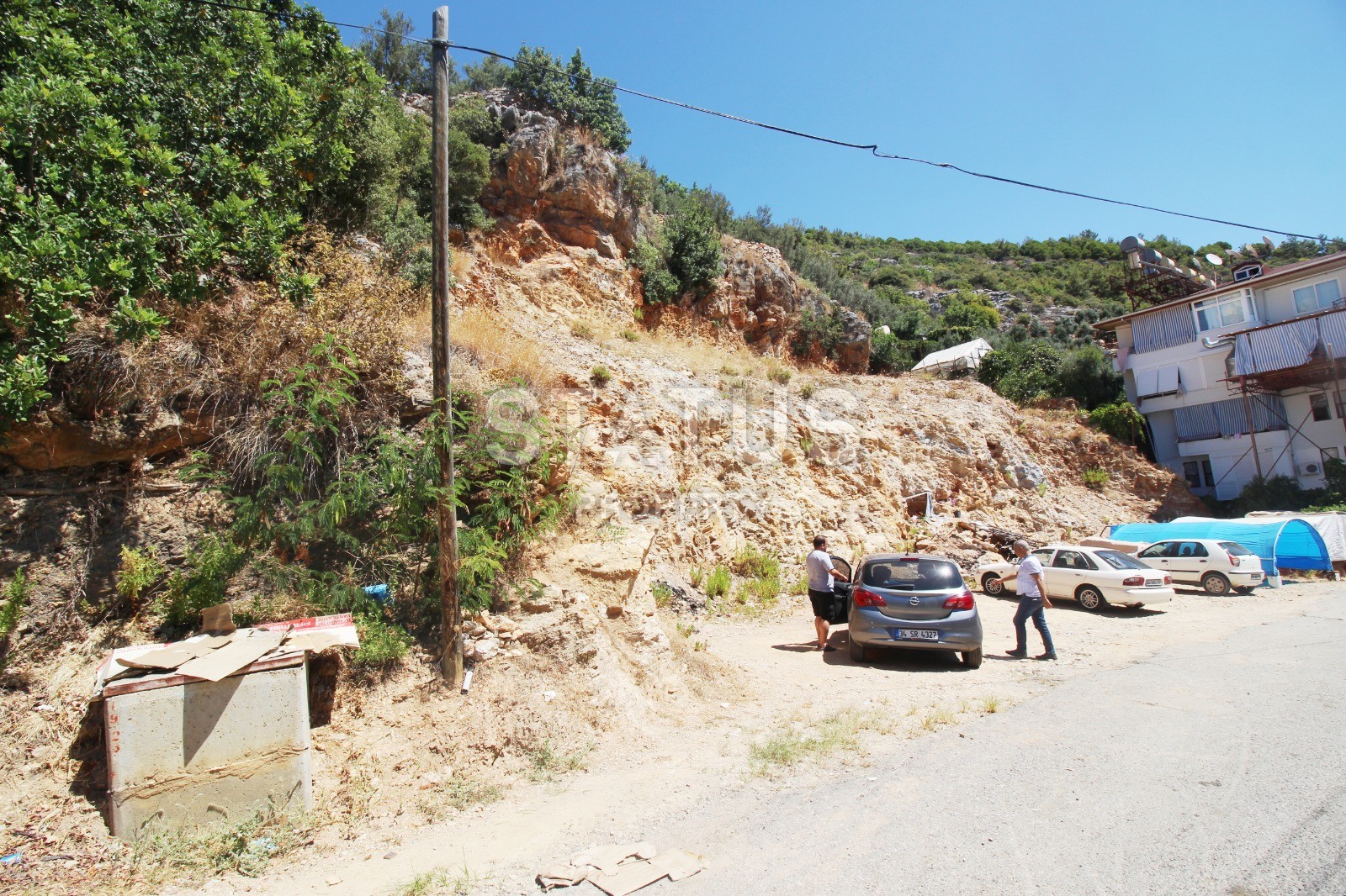 Инвестиционный участок земли с видом на море 1000 м2 возле пляжа Клеопатры. фото 7