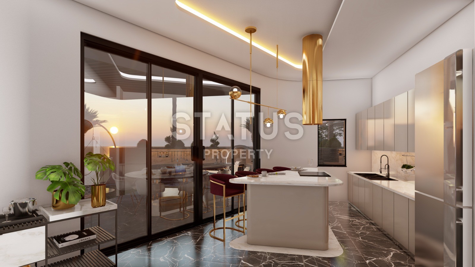 Two ultra-lux villas with panoramic views under construction, 1000 m2. Kargicak, Alanya. фото 7