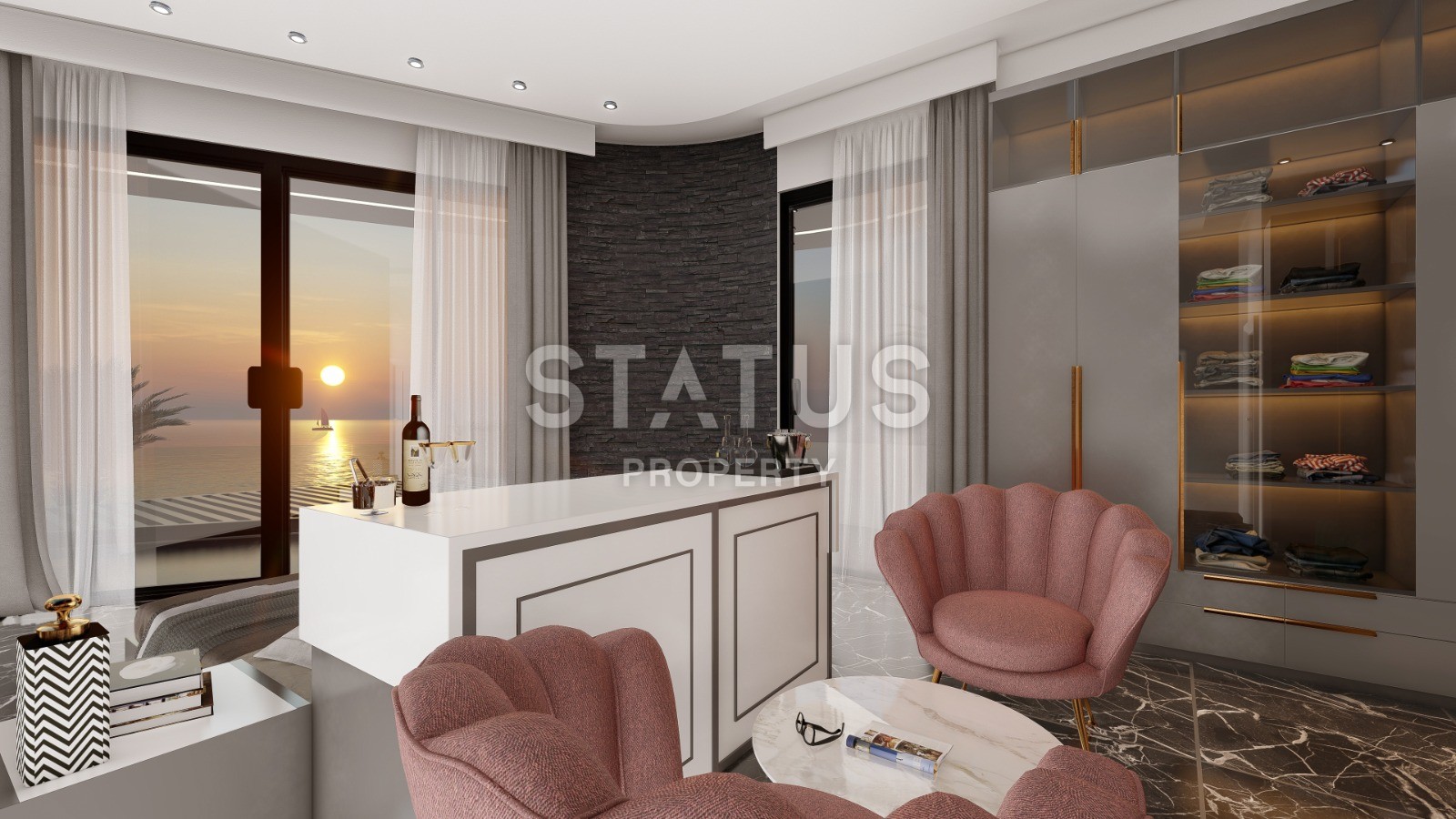 Two ultra-lux villas with panoramic views under construction, 1000 m2. Kargicak, Alanya. фото 12