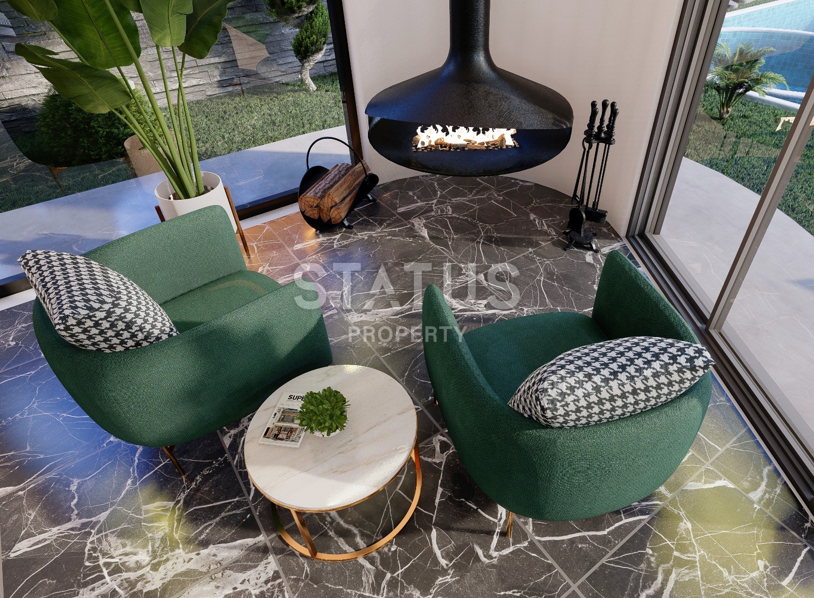 Two ultra-lux villas with panoramic views under construction, 1000 m2. Kargicak, Alanya. фото 26