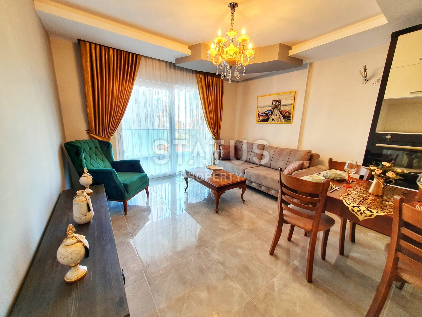 Апартаменты 1+1 с мебелью и техникой, 64 м2. Махмутлар, Алания. фото 11