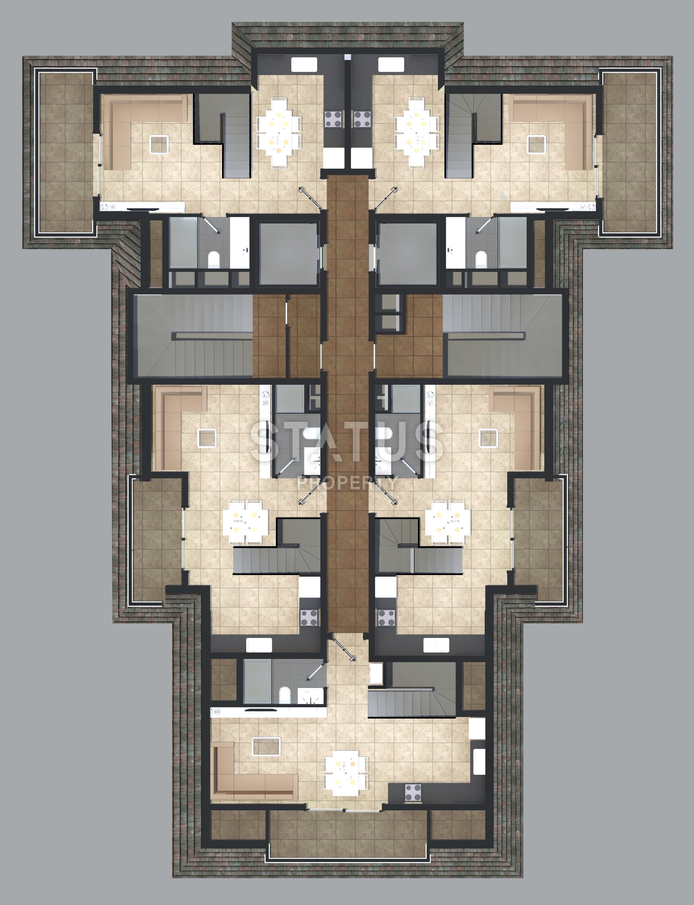 Квартиры с видом на море в Авсалларе в новом комплексе! фото 23