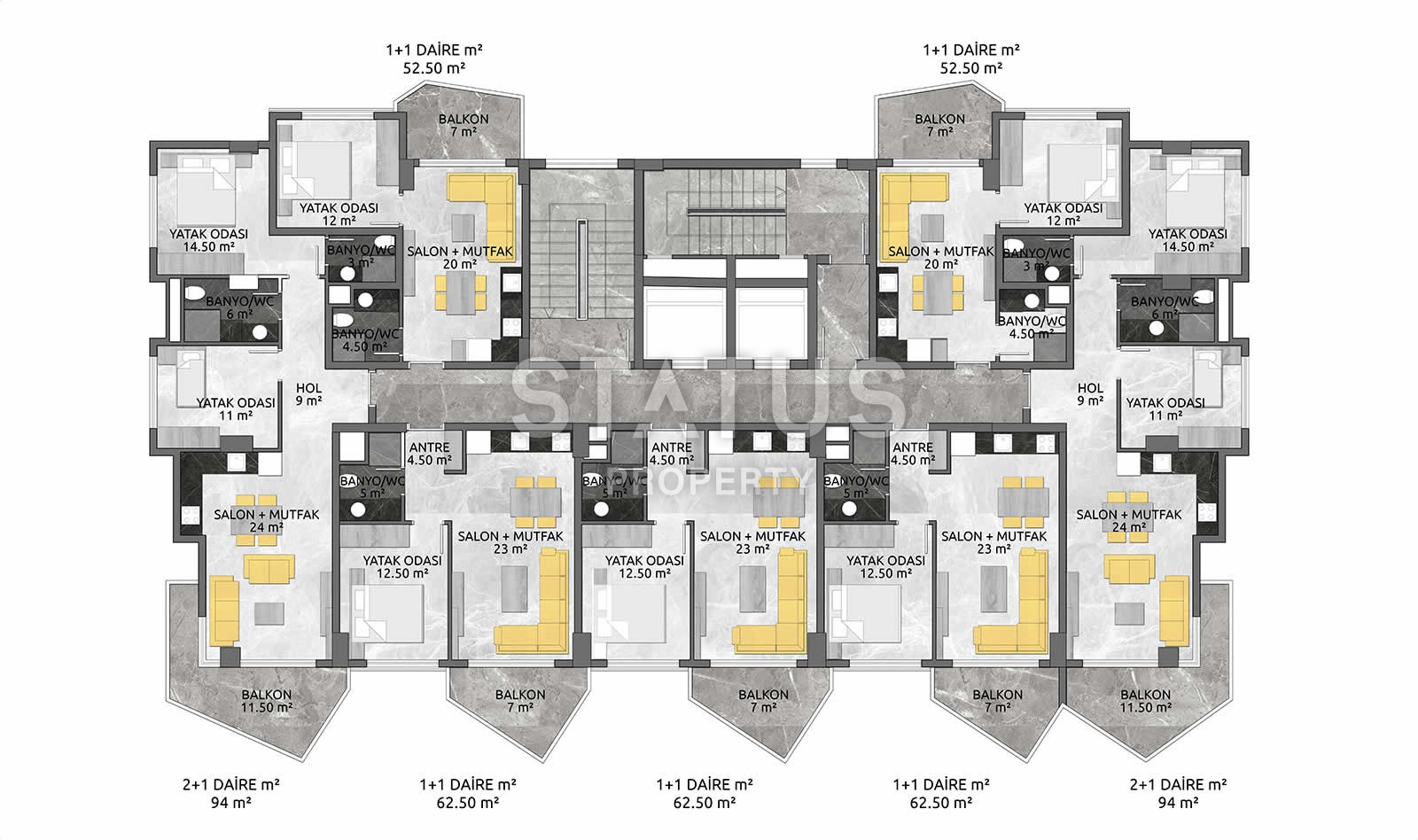 Новый комплекс на этапе строительства в Махмутларе с рассрочкой платежа! фото 24