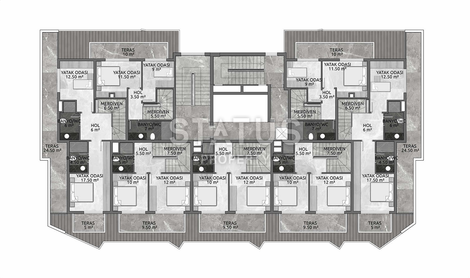 Новый комплекс на этапе строительства в Махмутларе с рассрочкой платежа! фото 28