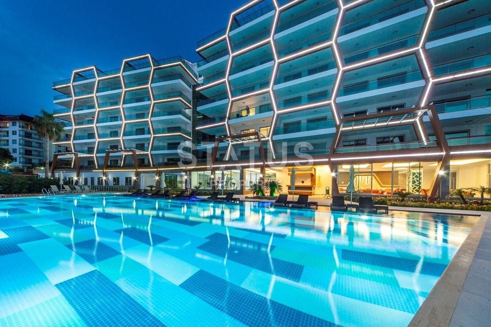 Luxury apartments! Direct sea view! Complex on the first line in Kargicak 70 sq.m. фото 4