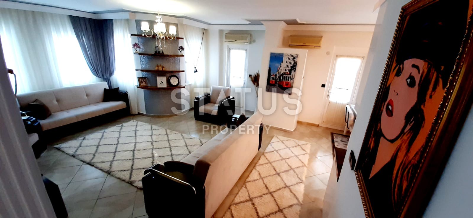 Three-room apartment with a large balcony, 105 m2, Mahmutlar, Alanya. фото 5