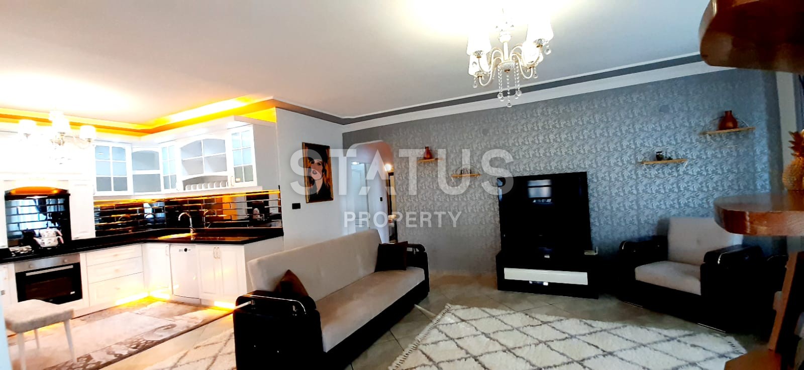Three-room apartment with a large balcony, 105 m2, Mahmutlar, Alanya. фото 8