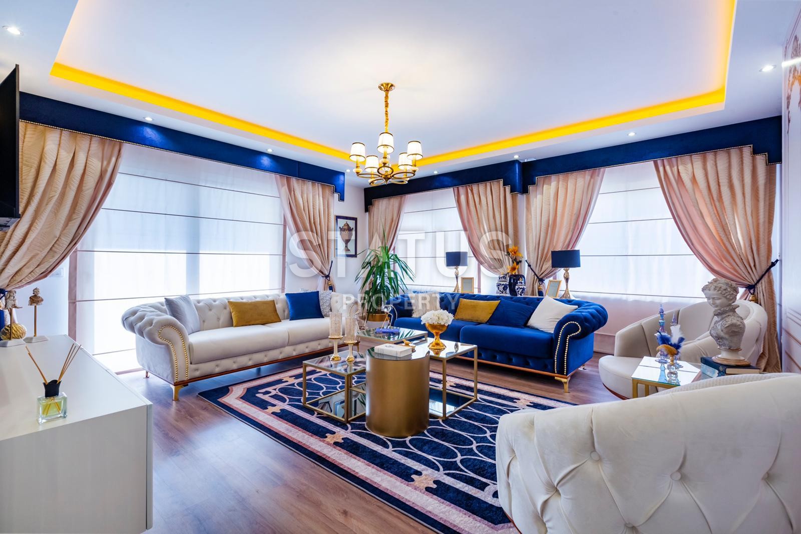 Шикарные апартаменты 2+1 с дизайнерским ремонтом, 100 м2 фото 1